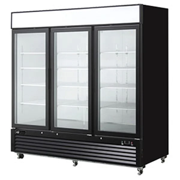 Efi - C3-82GDVC 82IN Swing 3 Door Glass Refrigerator 82in Dr
