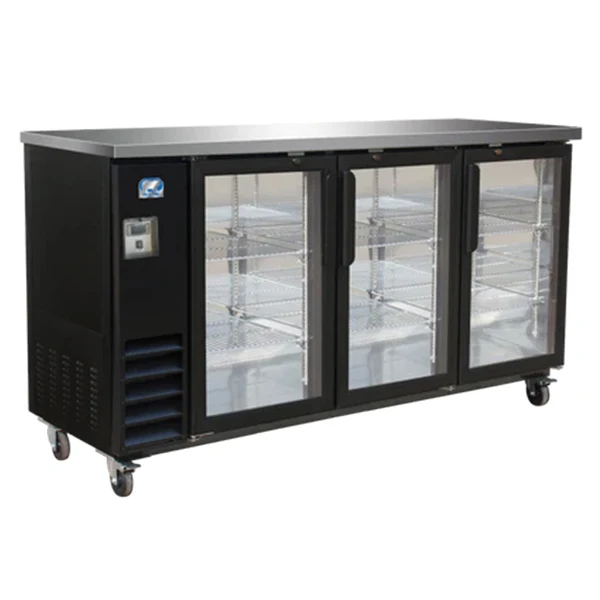 Coldzone - BC73 3 Door Bar Cooler Glass 73"