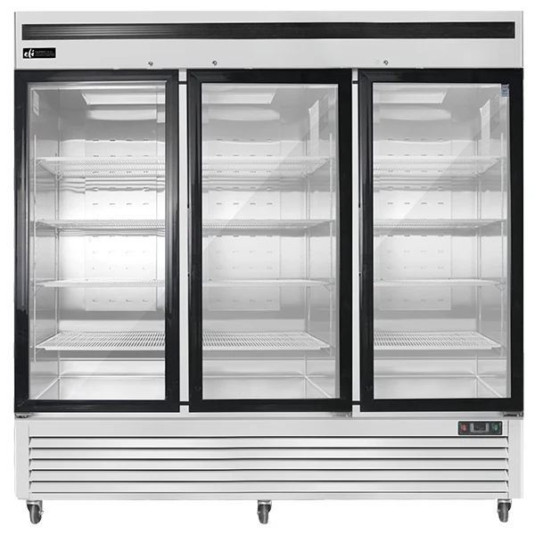 Efi - 3 Door Glass Cooler S/Steel 82" Swing