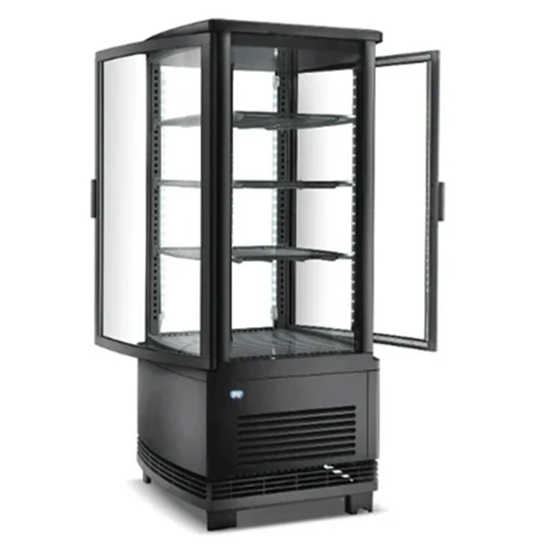Coldzone - Cl-78R Countertop Display Case 18" 4 Sided 2DR Open 17"