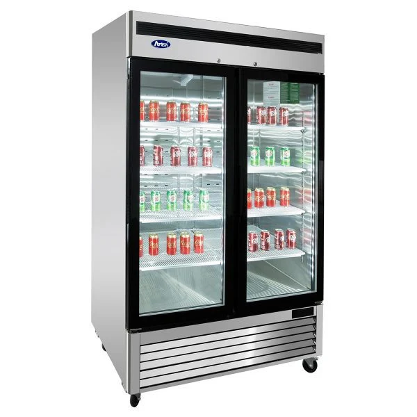 Atosa - MCF8707 54" 2 Door Glass Refrigerator EA