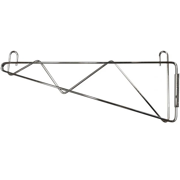 Omcan - Chrome Wall Shelf Brackets Set OF2 18"