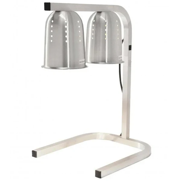 Omcan - 21637 Two Bulb Heat Lamp Silver