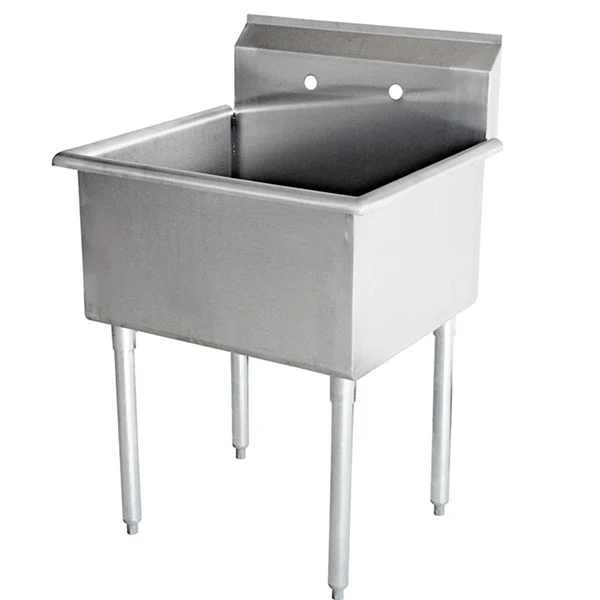 Omcan - 22121 21.5" One Compartment Budget Sink 1 Comp 18"x18"x13"