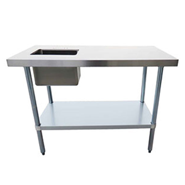 Efi - Stainless Steel Table With Left Sink 24X72