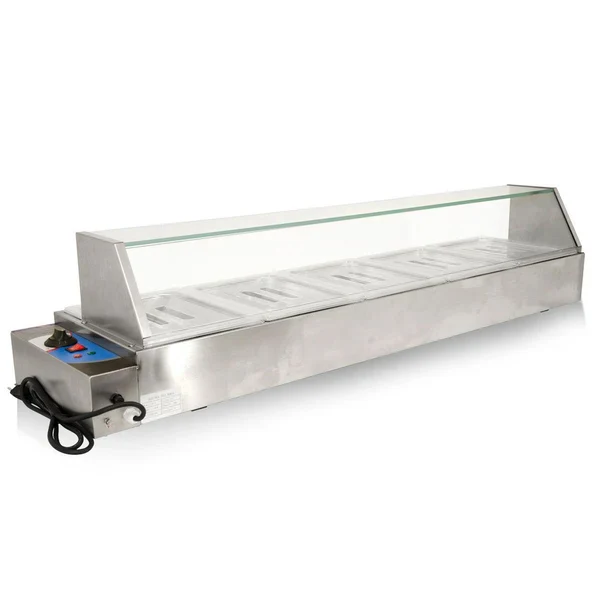 Omcan - 48804 46.5" Bain Marie W/ 5 Half Size Pans EA