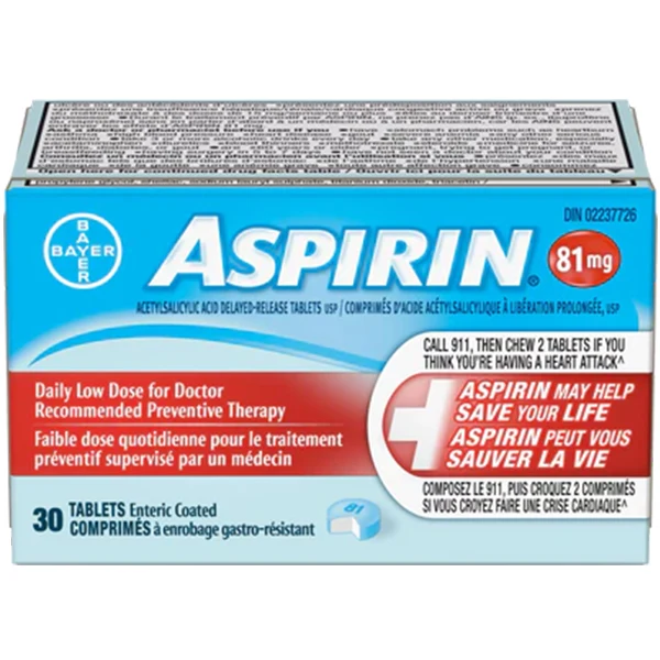Aspirin - Tablets Low Dose 30EA