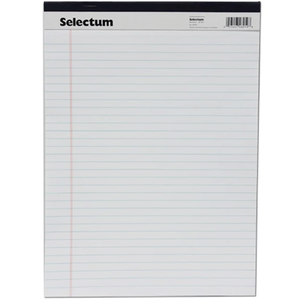 Selectum - Writing Tablet 50 Sheet Ruled Paper 1EA