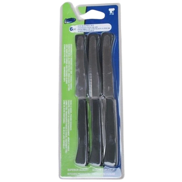 Standa - Steak Knife Set Black 36x6 PC