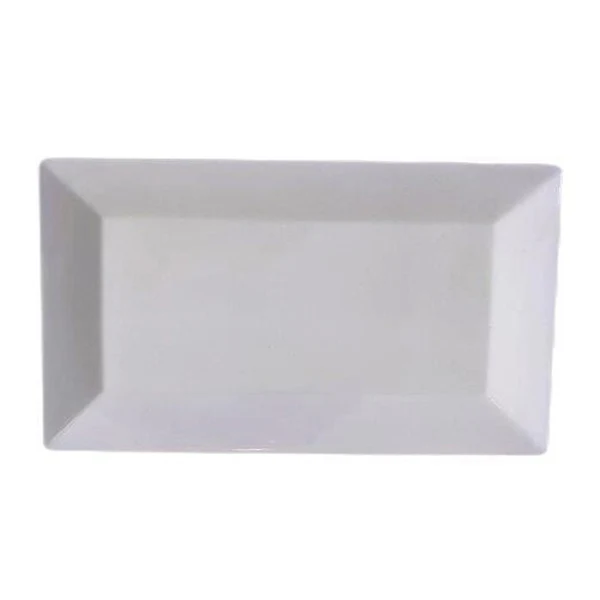 Standa - White Rectangle Melamine Platter 14x7.9IN 1UN