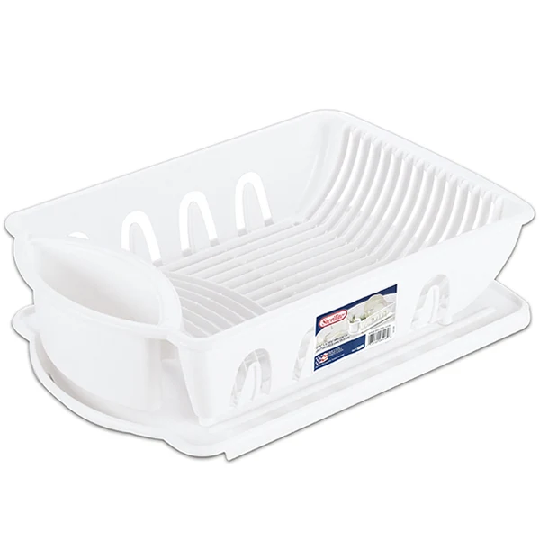 Sterilite - Deluxe White Dish Drainer EA