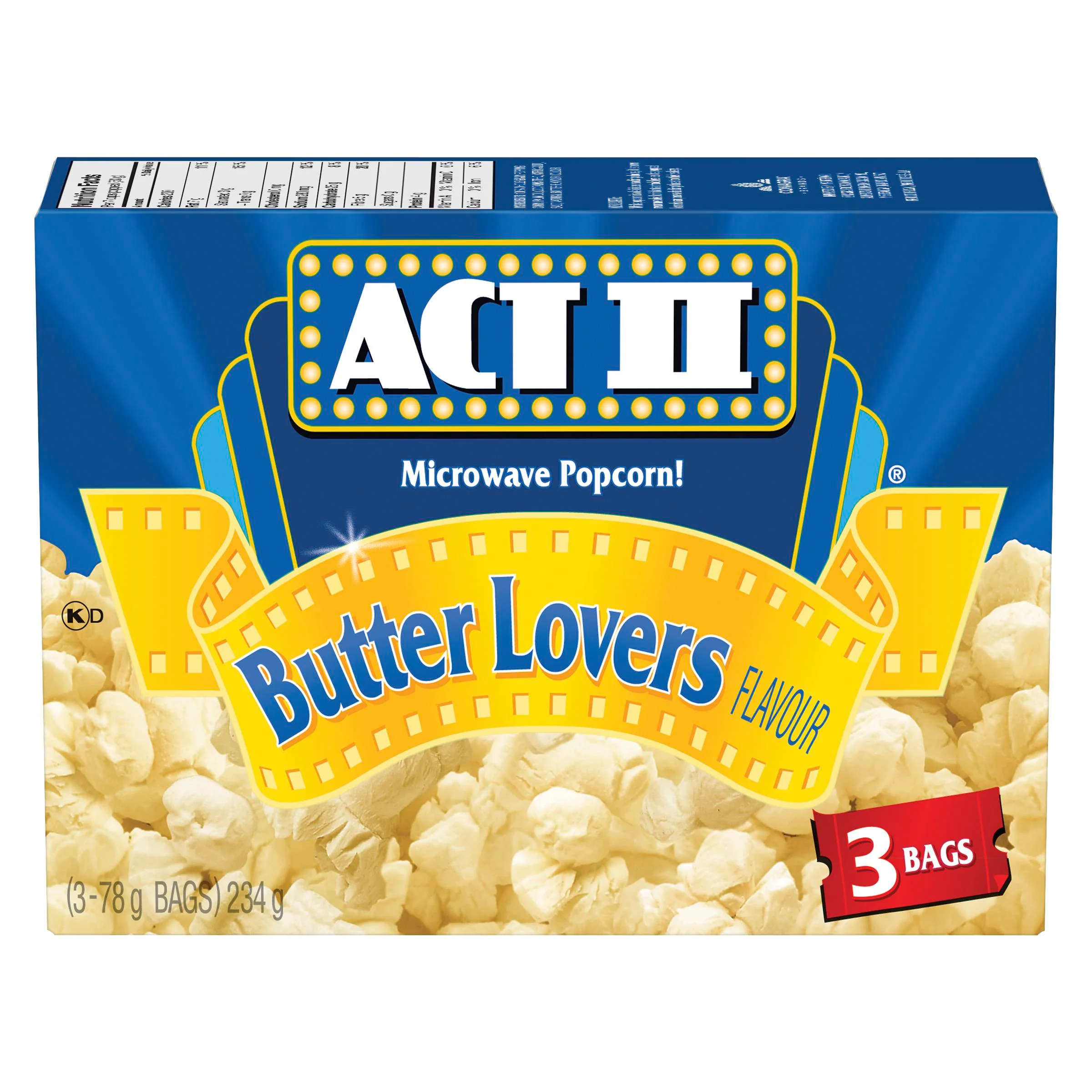 Act Ii - Microwave Popcorn Butter Lover 3x78 GR