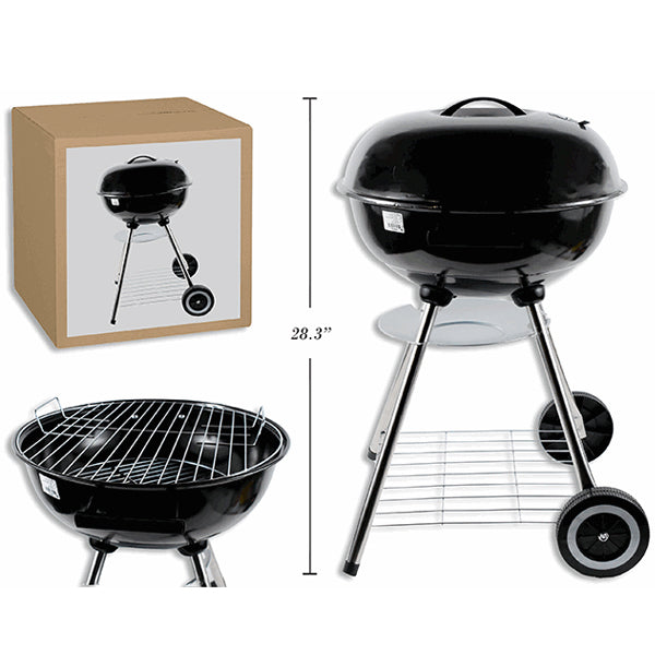 Grill Maestro - 4 Legs Charcoal Kettle BBQ W/ Wheels 27.56IN