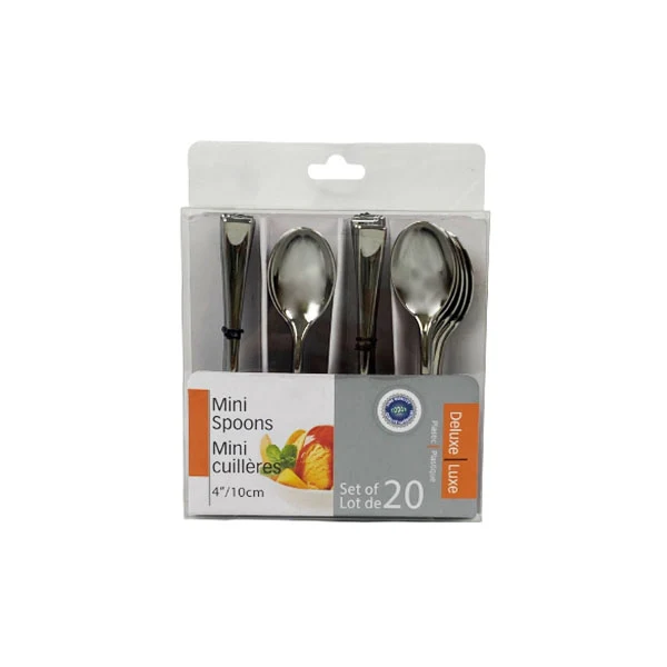 Today'S - Plastic Mini Spoon Set 20PCS