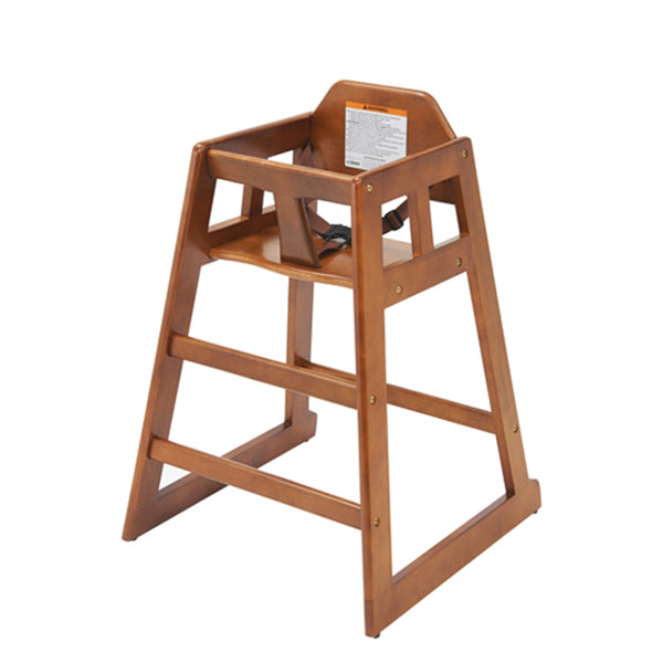 Winco - Walnut Stacking High Chair 1EA