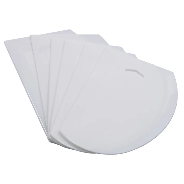 Winco - Large 6PC/PK Plastic Dough Scraper EA