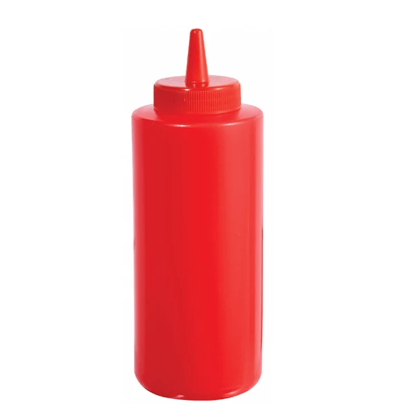 Winco - Squeeze Bottle Red 24oz 6EA