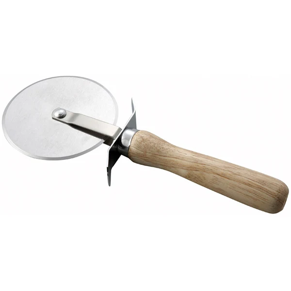 Winco - Pizza Cutter Wooden Handle 4IN Blade 1EA