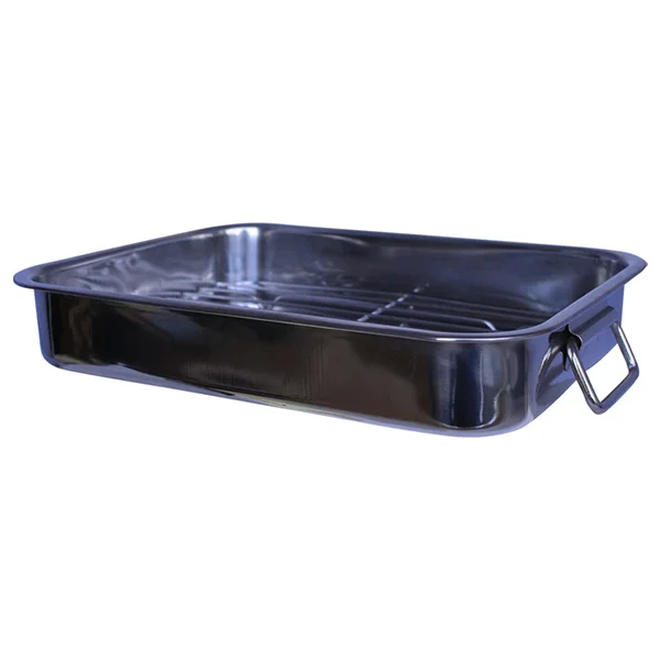 Rego - Roasting Pan With Grill 30X22CM 0.5MM 1EA