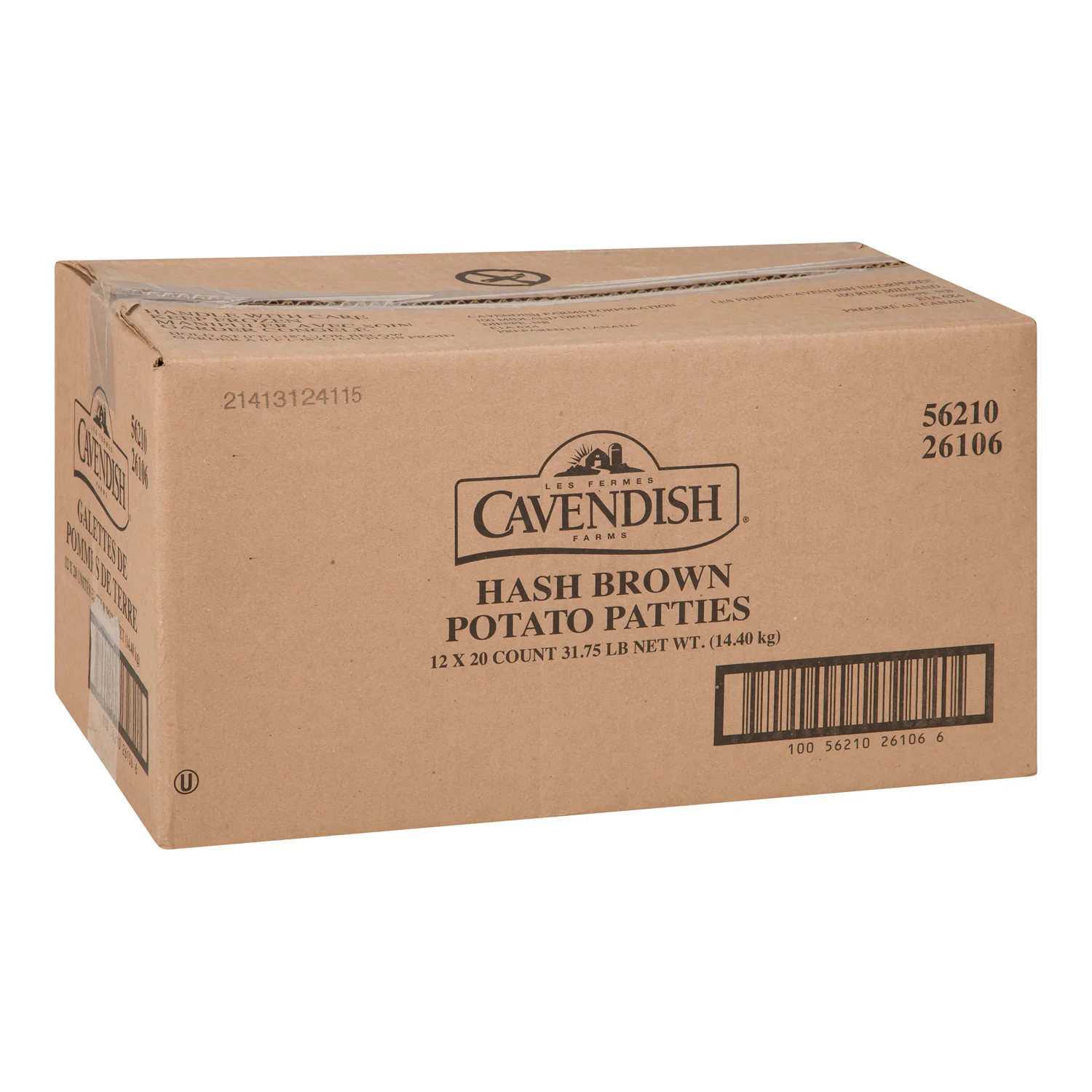 Cavendish - Potato Patties 12x1.2KG