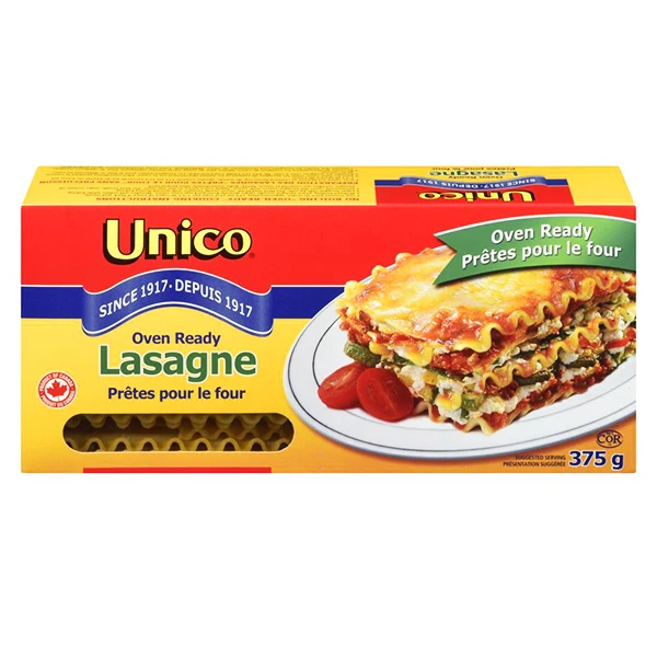 Unico - Lasagna Oven Ready 12x375 GR