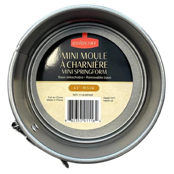 Le Patichef - 4.5IN Mini Springform Pan With Removable Base 12x1 Un