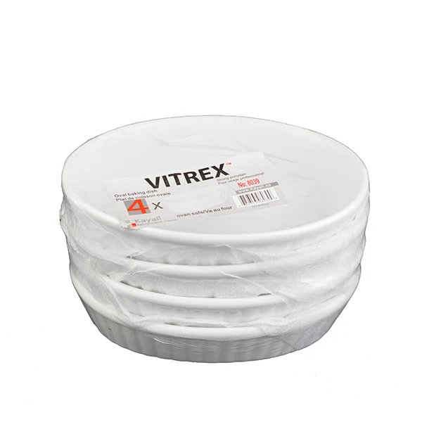 Vitrex - Small Oval Baking Dish 5.75IN 12x4 EA