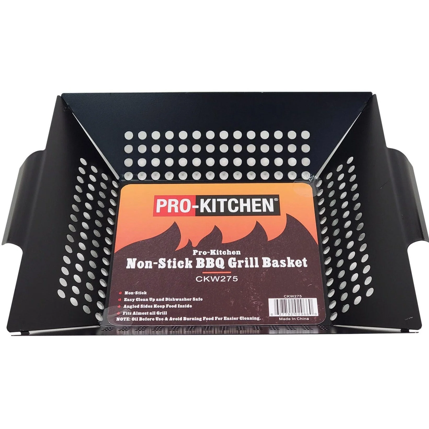 Pro-Kitchen - Non-Stick BBQ Grill Basket 13.5x12" — Case (12 x 1 CT)