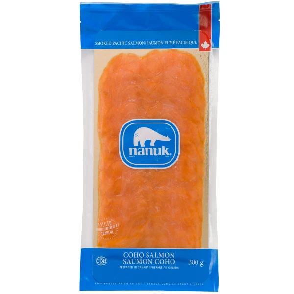 Nanuk - Sliced Smoked Coho Salmon 12x300 GR