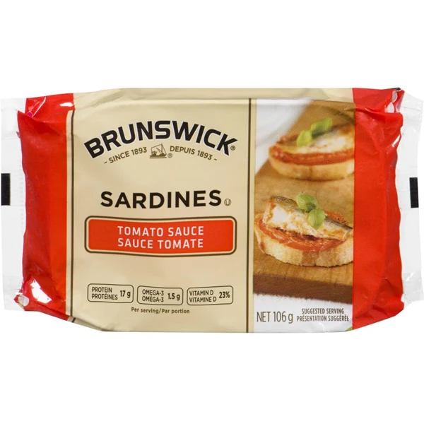 Brunswick - Sardines IN Tomato Sauce 18x100 GR