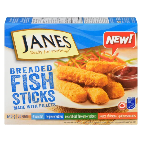Janes - Breaded Fish Sticks 6x480 GR