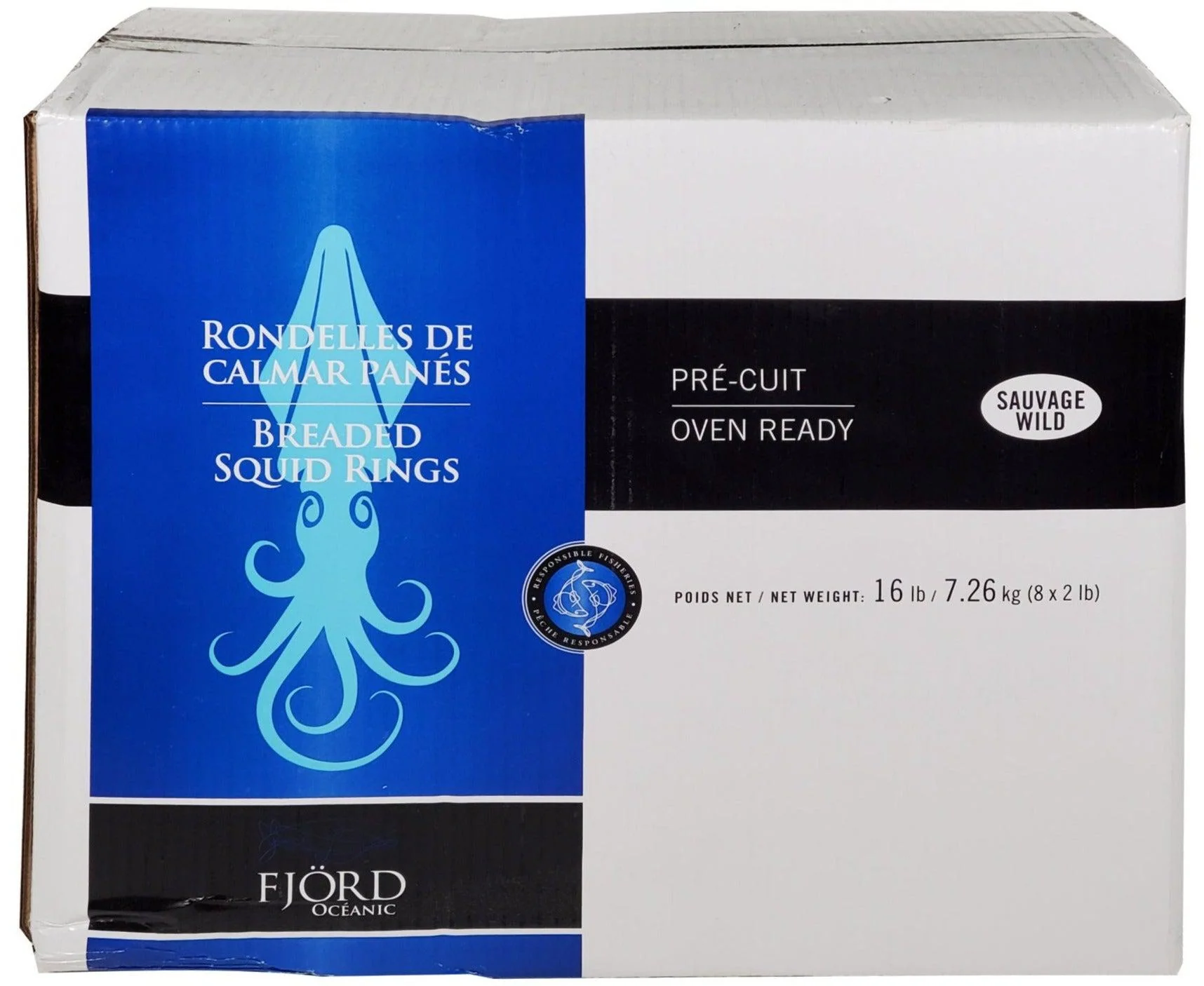 Sauvage - Squid Rings - Wild Breaded — Case (8 x 2 LB)