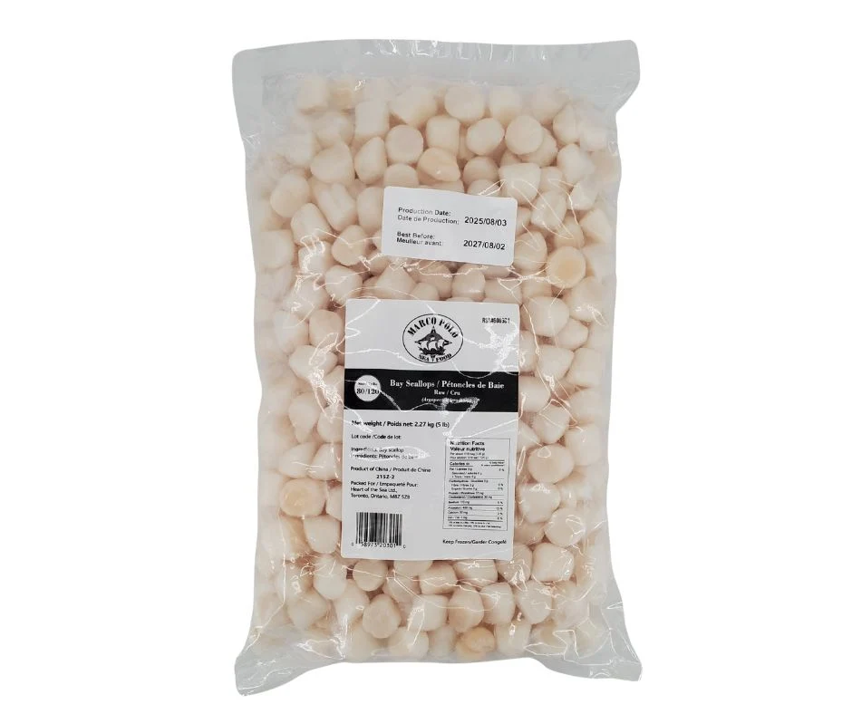 Marco Polo - Bay Scallops 80-120 Count / LB — Case (2 x 5 LB)