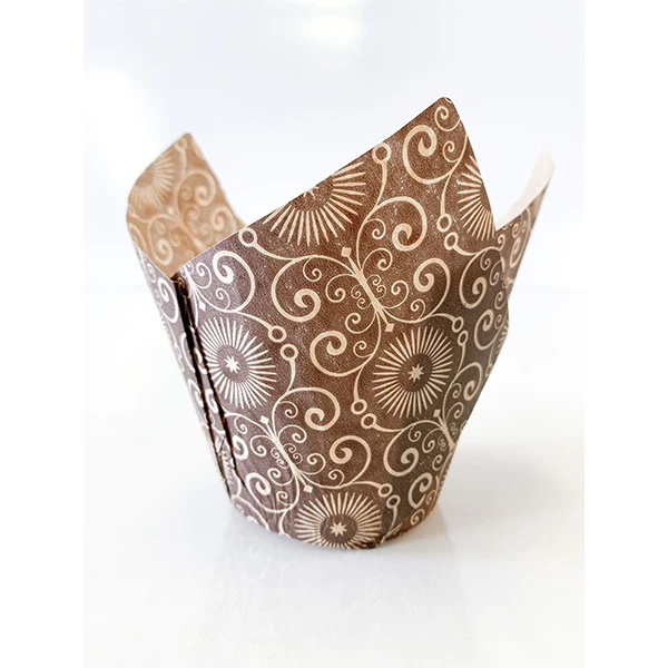 Enjay - Baking Tulip Brown Printed Mariposa 100CT