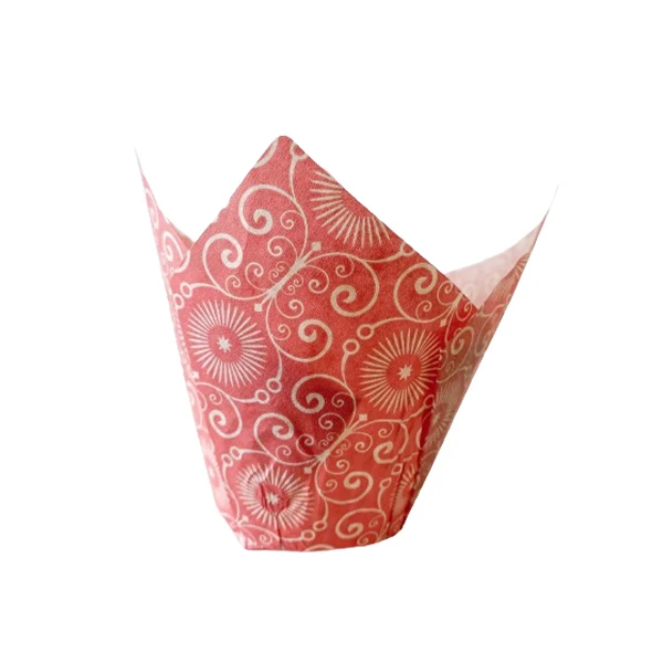 Enjay - Baking Tulip Red Printed 100CT