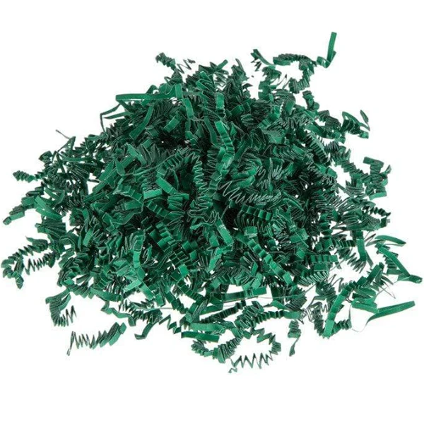Forest Green Crinkle Cut Paper 1LB