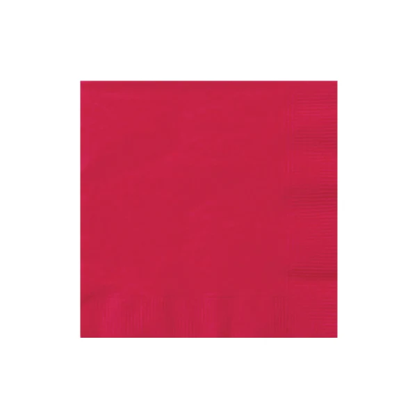 Unique - Ruby Red Beverage Napkins 20EA