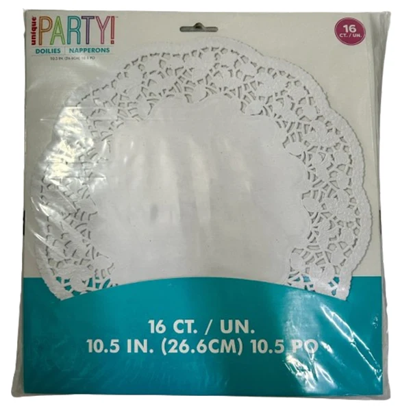 Unique - White Doilies 10.5in 16EA