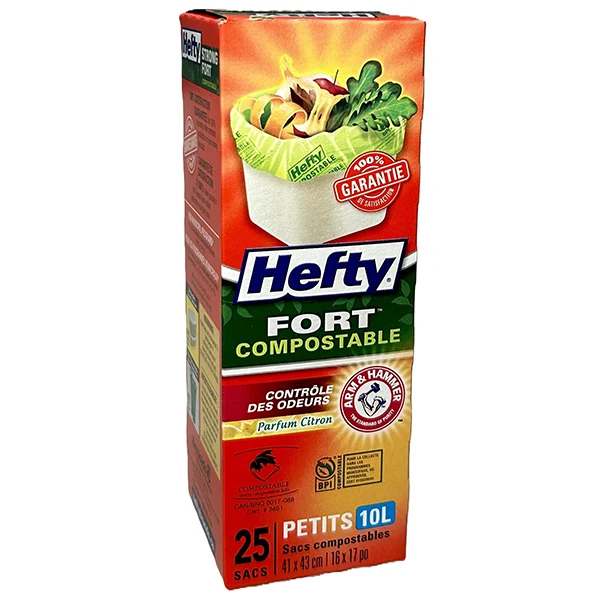 Hefty - Strong Compostable Bags 10L 25CT