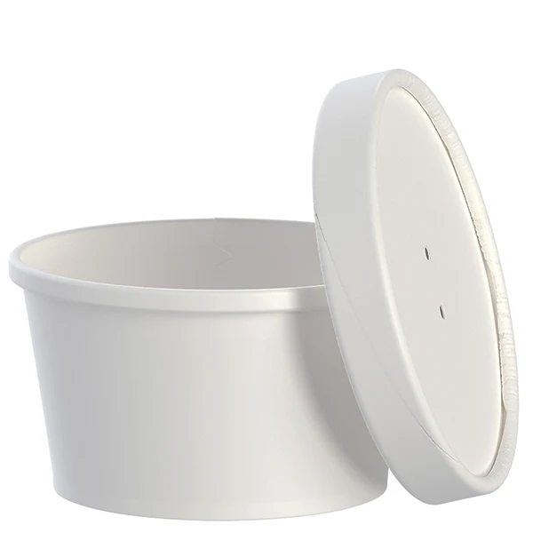 Solo - 8oz White Combo Paper Food Container 250CT