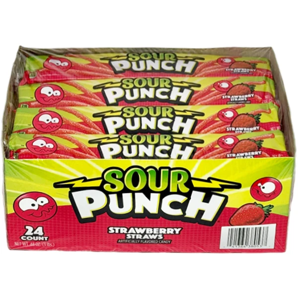 Sour Punch - Straw Strawberry 24x57 GR