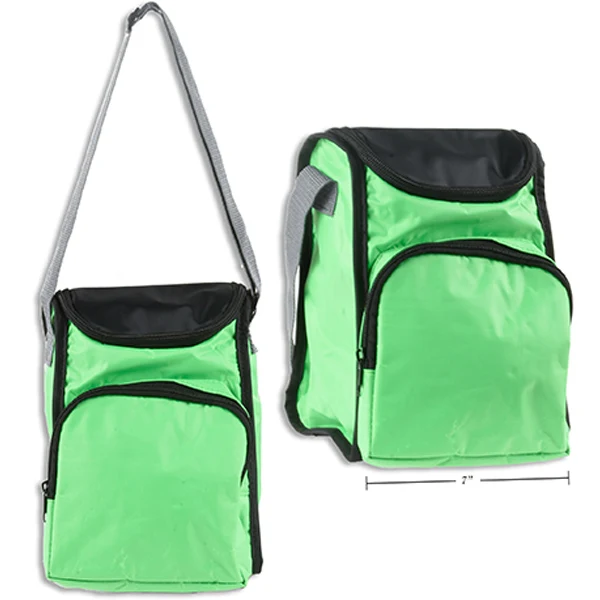 Link - Nylon Lunch Bag 7*6*10 Carry Strap+Zip Front EA