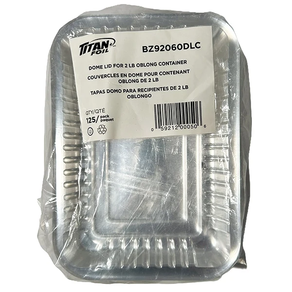 Titan - Dome Lid For Foil 2LB 4x125 EA