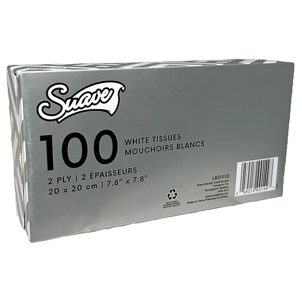 Suave - 2 Ply Facial Tissue 100 Sheets 48x1 PK