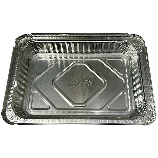Titan - 1.5LB Oblong Shallow Foil Container 4x125 CT