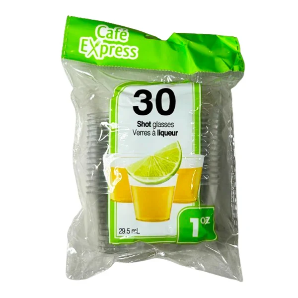 Cafe Express - 1OZ Plastic Shooter Cups 36x30 EA
