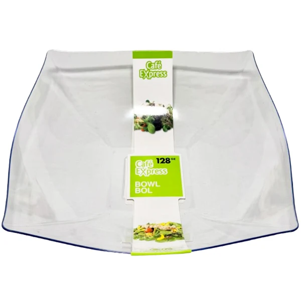 Cafe Express - Square Bowls Clear 128 OZ 1UN