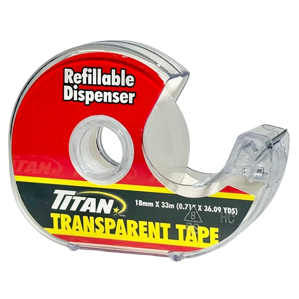 Vlb - Transparent Tape IN Dispenser 18MMX33M EA