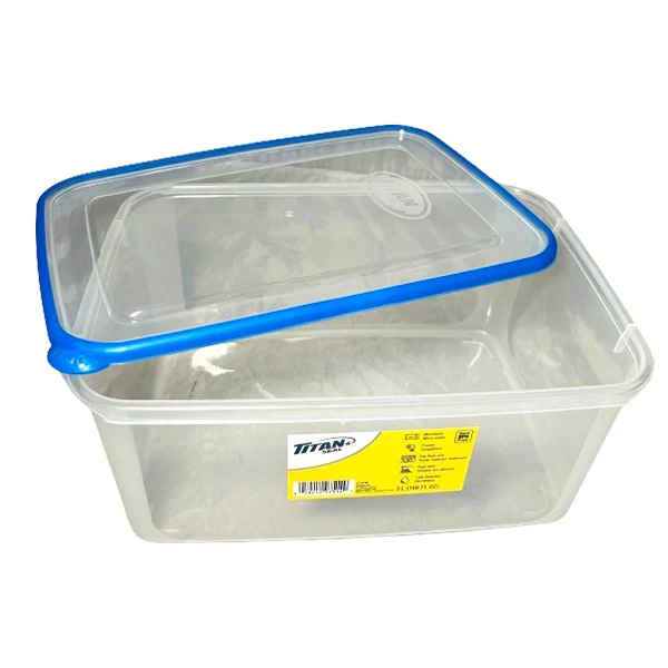 Titan - x-Large Tall Rectangle Food Container 5.0L 24x1 EA
