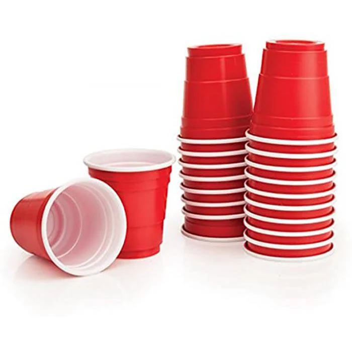 Cafe Express - 2oz Red Shot Glass 30EA